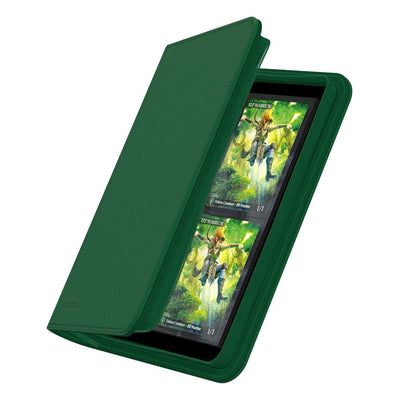 Ultimate Guard Zipfolio 160 8-Pocket Xenoskin - Portafoglio per Carte Verde