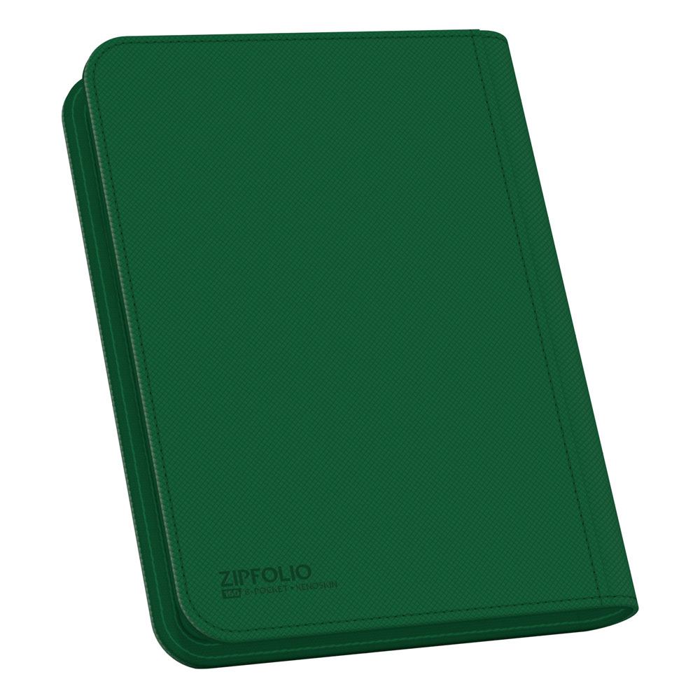 Ultimate Guard Zipfolio 160 8-Pocket Xenoskin - Portafoglio per Carte Verde