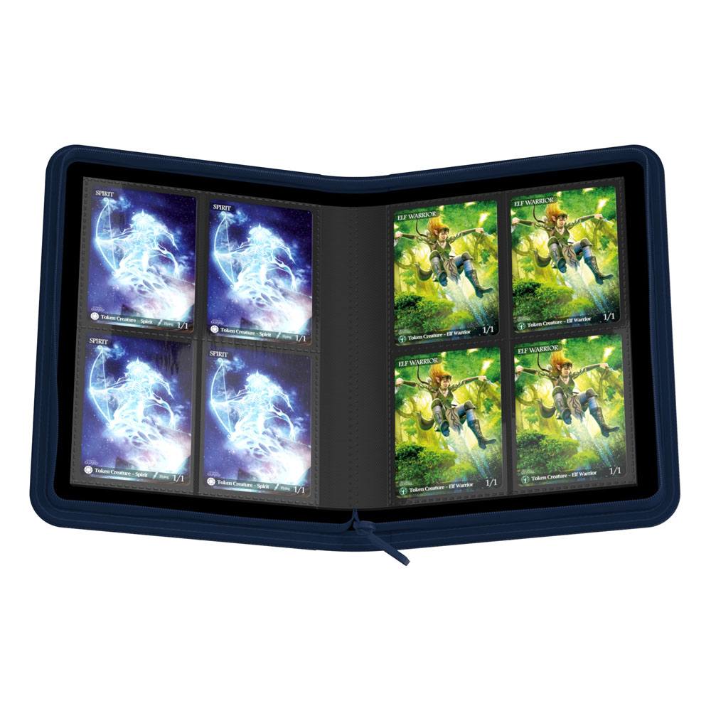 Ultimate Guard Zipfolio 160 8 tasche Xenoskin - Portafoglio per carte collezionabili blu