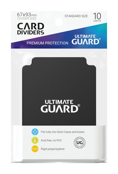 Ultimate Guard Divisori per Carte TCG Formato Standard (10) - Nero