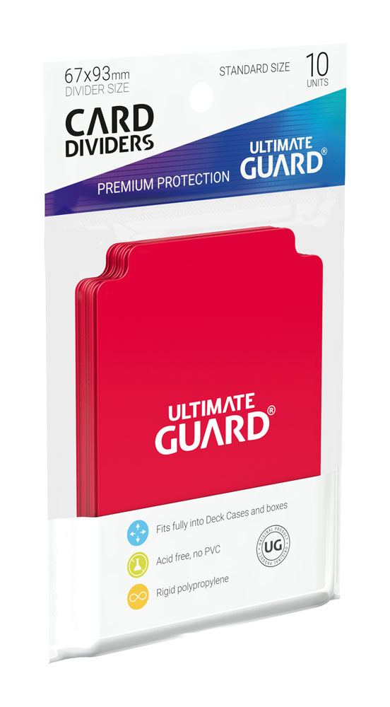 Ultimate Guard Divisori per Carte Formato Standard (10) - Rosso