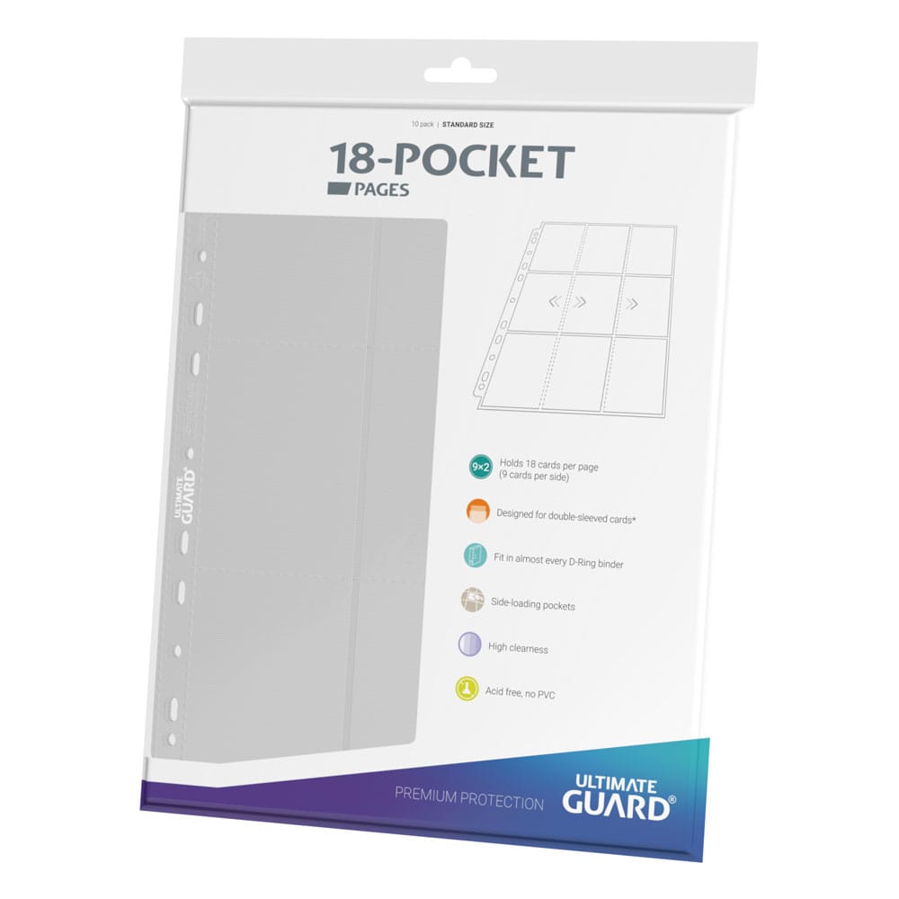 Ultimate Guard 18-Pocket Pages Side-Loading (10) - Bianco