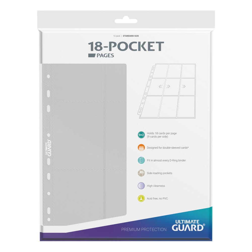Ultimate Guard 18-Pocket Pages Side-Loading (10) - Bianco