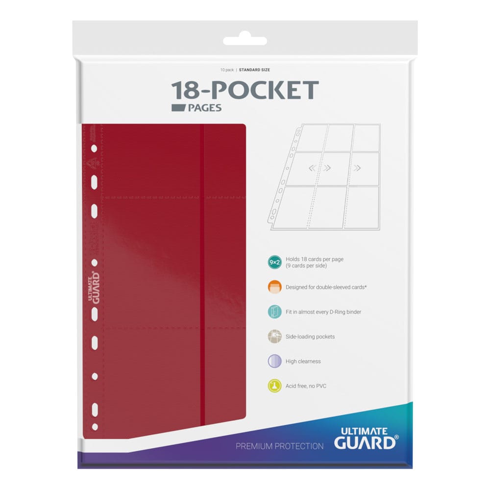 Ultimate Guard 18-Pocket Pages Side-Loading (10) - Rosse