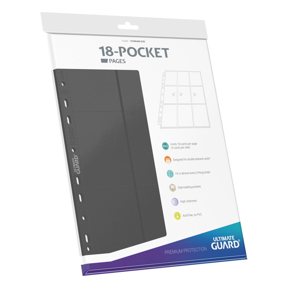 Ultimate Guard 18-Pocket Pages Side-Loading (10) - Grigio