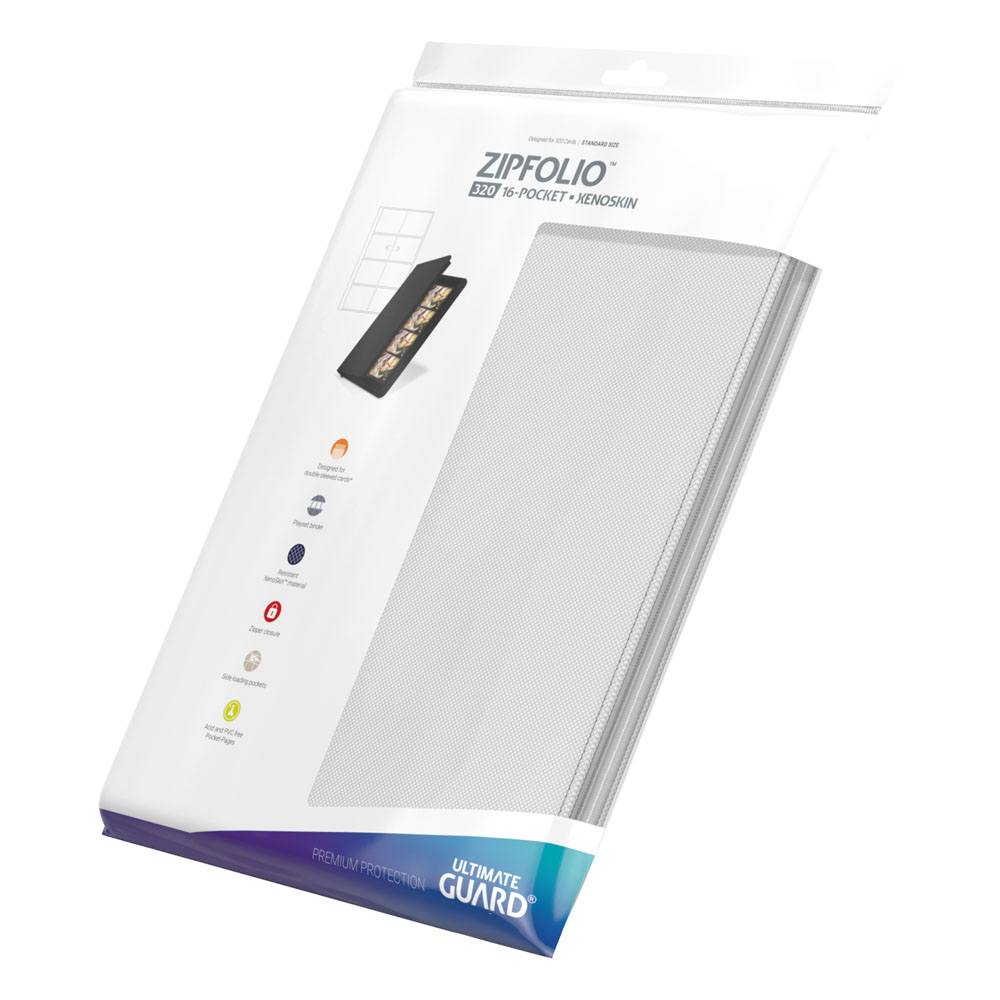 Ultimate Guard Zipfolio 320 16 tasche Xenoskin - Album portacarte bianco