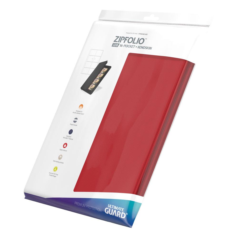 Ultimate Guard Zipfolio 320 16 tasche Xenoskin - Portafoglio carte rosso