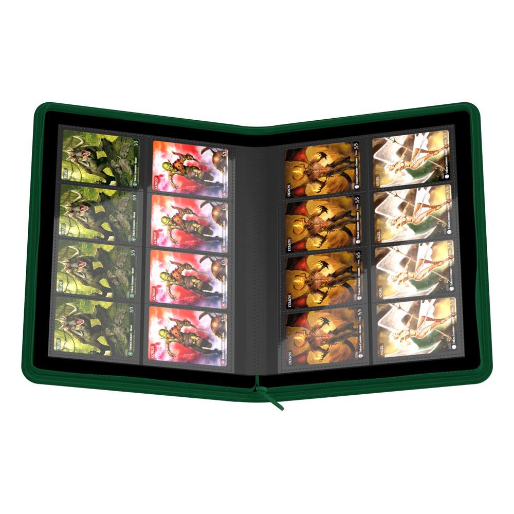 Ultimate Guard Zipfolio 320 16 tasche Xenoskin - Portacarte Verde