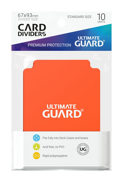 Ultimate Guard Divisori per Carte Standard (10) - Arancione
