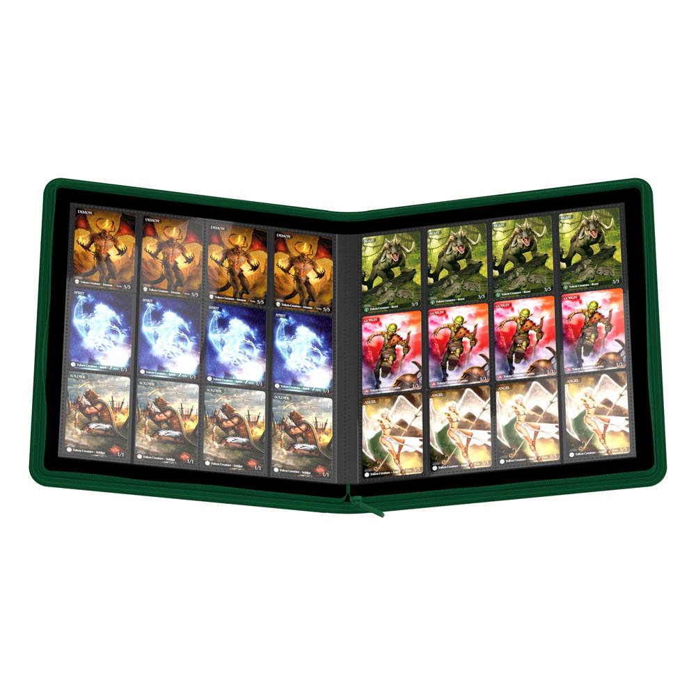 Ultimate Guard Zipfolio 480 24 tasche Xenoskin - Album portacarte verde