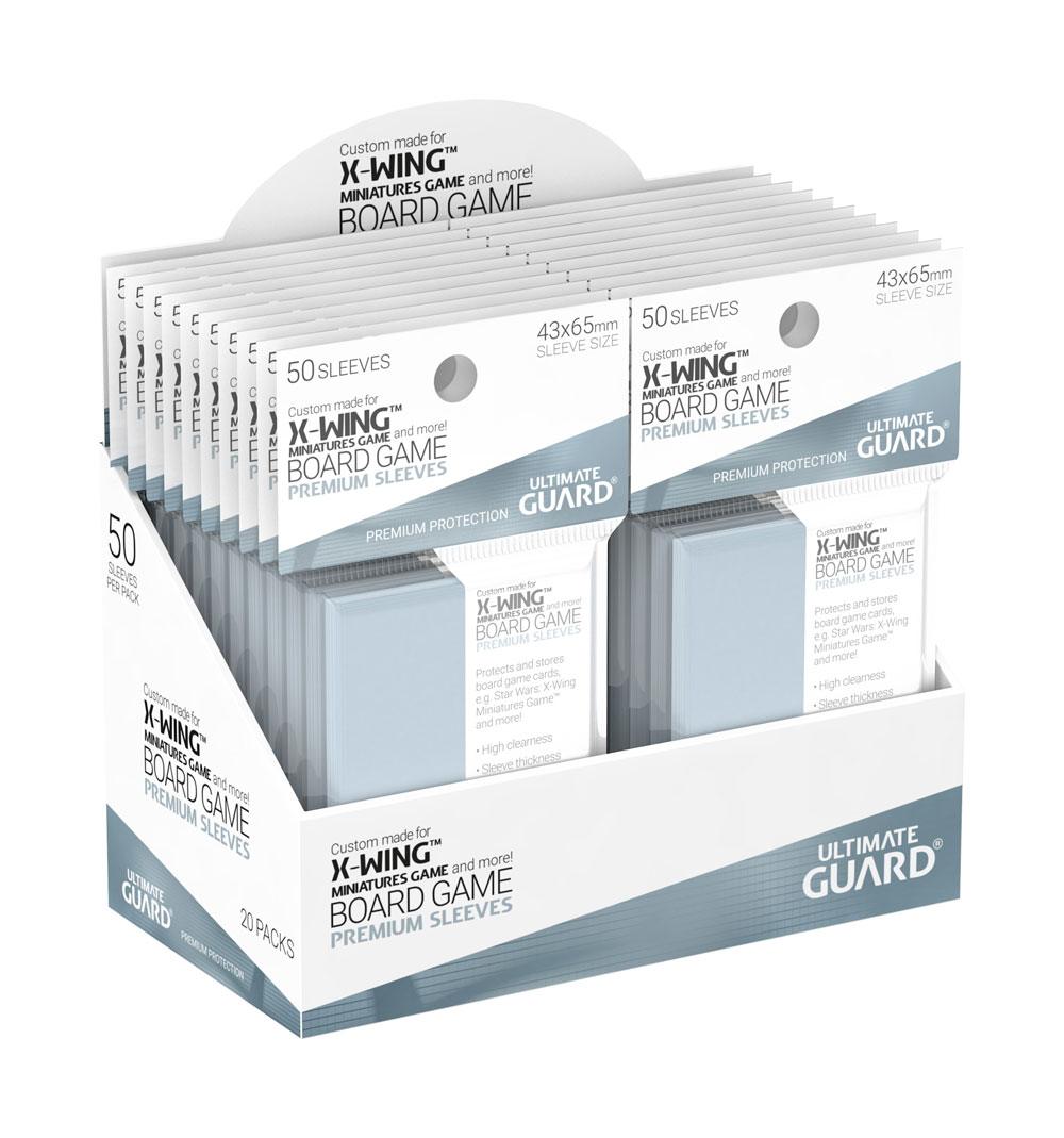 Ultimate Guard Bustine Protettive per Carte da Gioco (50) - X-Wing Miniatures Game, 43x65 mm