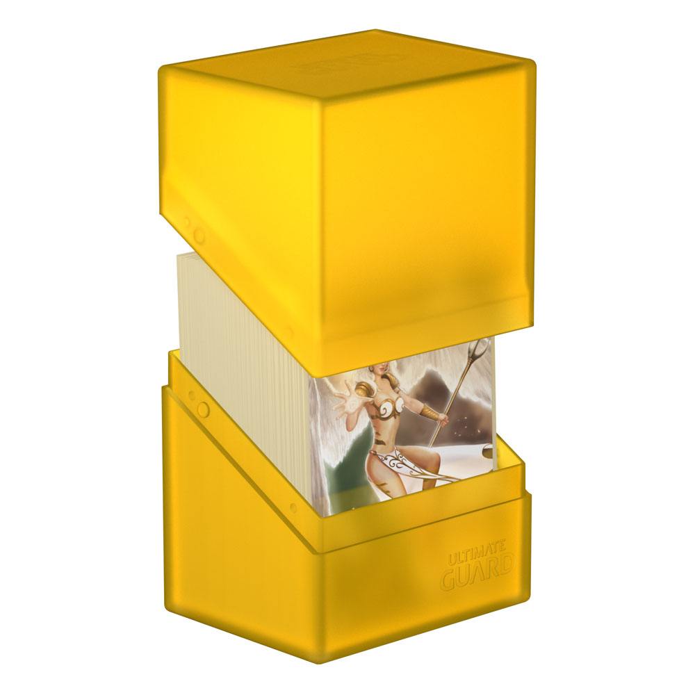 Ultimate Guard Boulder 80+ Portacarte Amber - Deck Box per 80 carte doppie