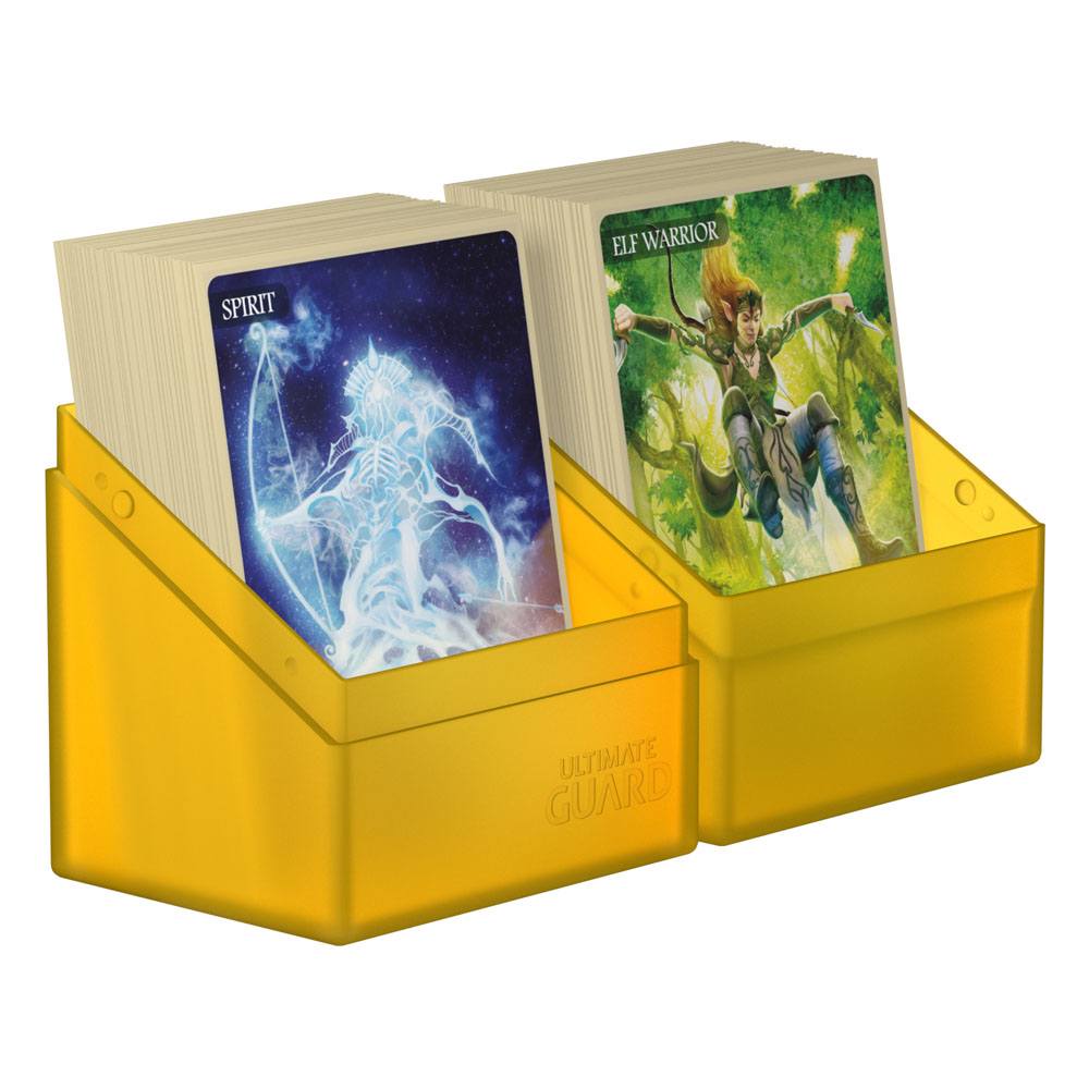 Ultimate Guard Boulder 80+ Portacarte Amber - Deck Box per 80 carte doppie