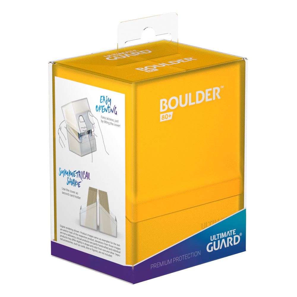Ultimate Guard Boulder 80+ Portacarte Amber - Deck Box per 80 carte doppie