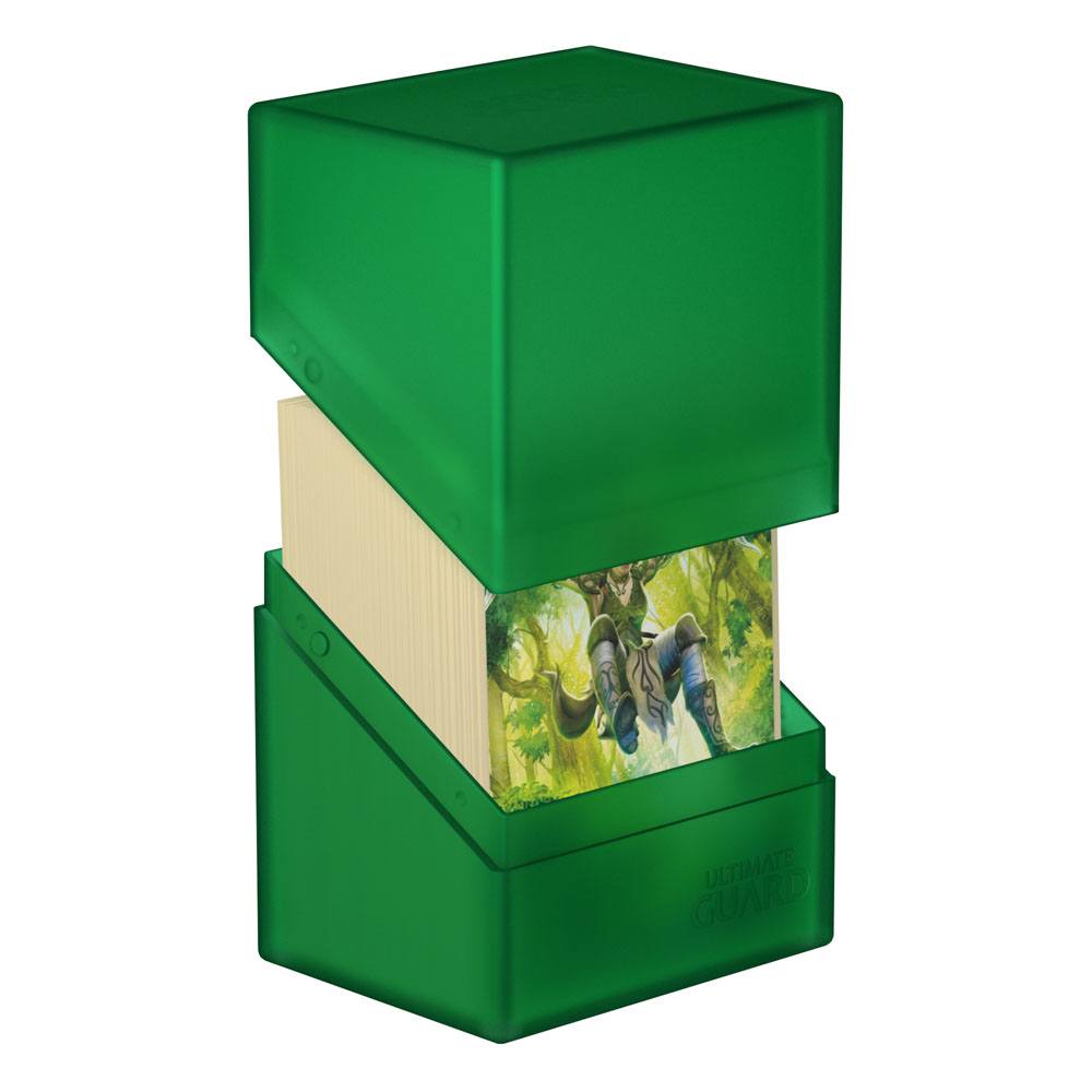 Ultimate Guard Boulder 80+ - Portamazzi Verde Smeraldo per 80 Carte Double-Sleeved