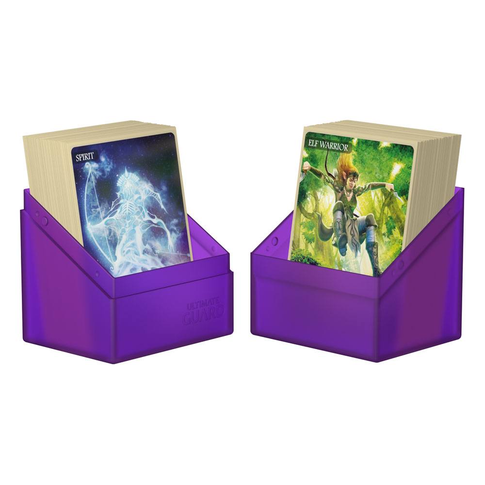 Ultimate Guard Boulder 80+ Portamazzi Amethyst - Deck Box per 80 Carte Double-Sleeved