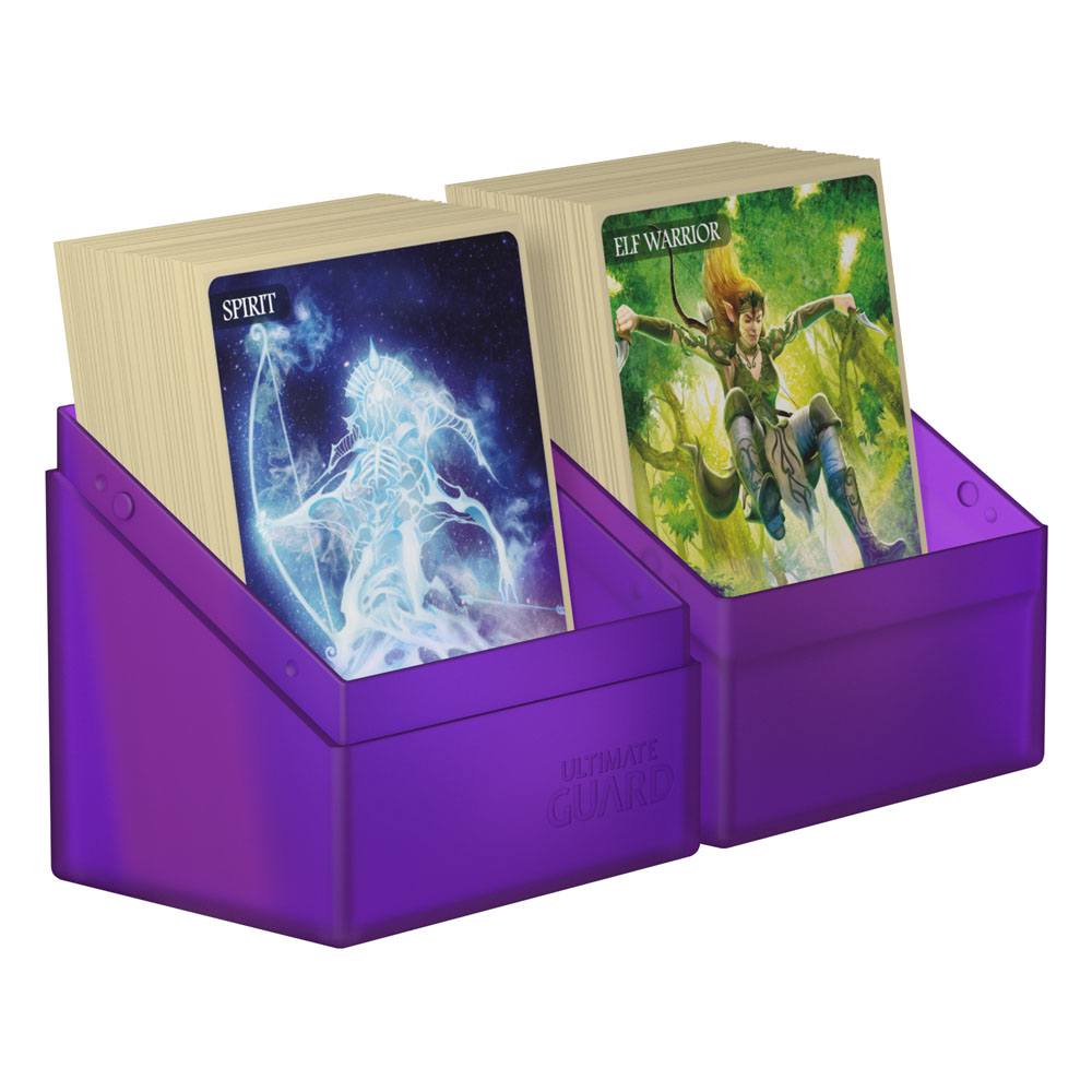 Ultimate Guard Boulder 80+ Portamazzi Amethyst - Deck Box per 80 Carte Double-Sleeved