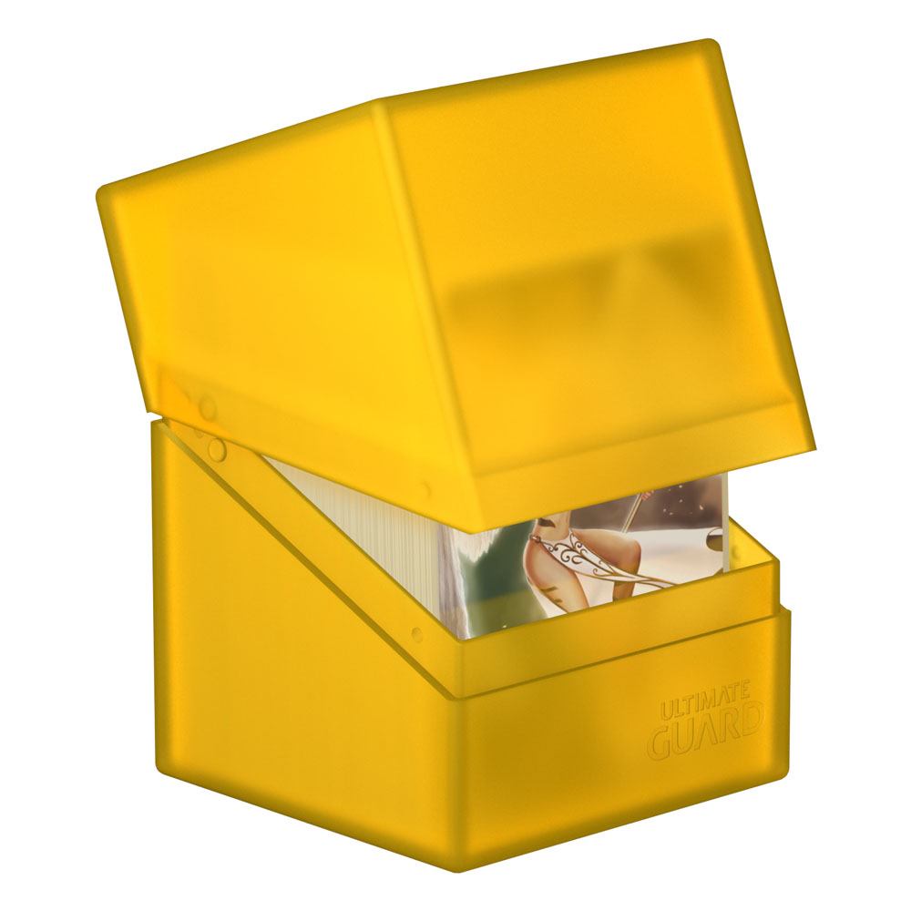 Ultimate Guard Boulder 100+ Portacarte Ambra - Deck Box per 100 Carte Double-Sleeved