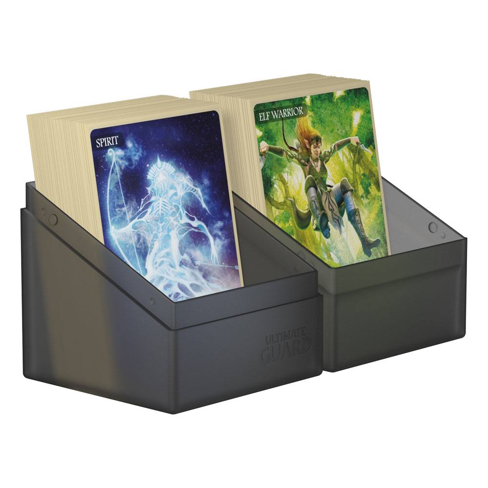 Ultimate Guard Boulder 100+ Portacarte Onyx - Deck Box rigido per 100 carte doppie