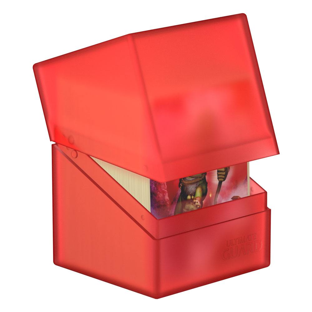 Ultimate Guard Boulder 100+ - Ruby: Portacarte per 100 Carte Double-Sleeved