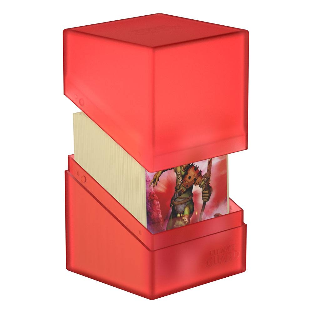 Ultimate Guard Boulder 100+ - Ruby: Portacarte per 100 Carte Double-Sleeved
