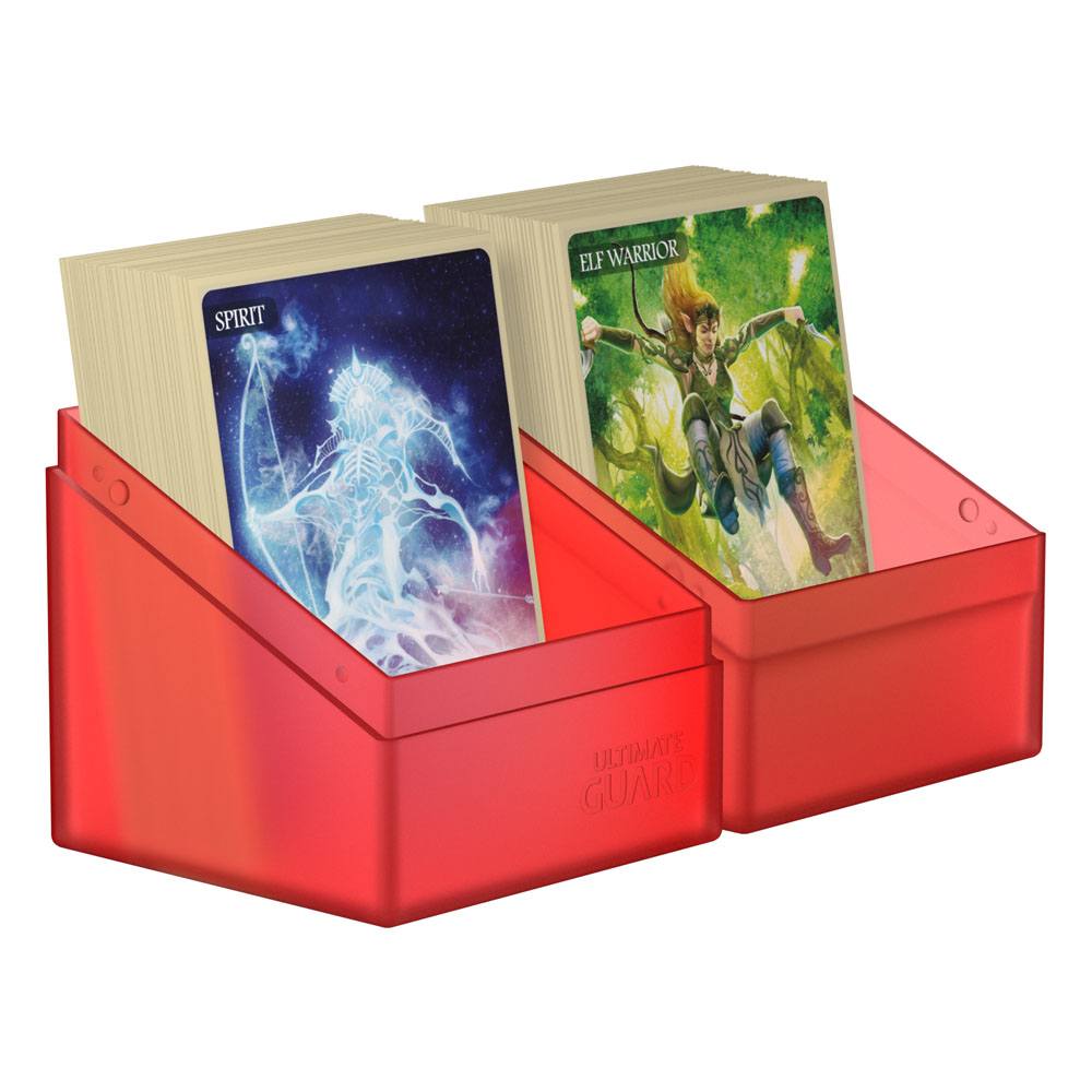 Ultimate Guard Boulder 100+ - Ruby: Portacarte per 100 Carte Double-Sleeved
