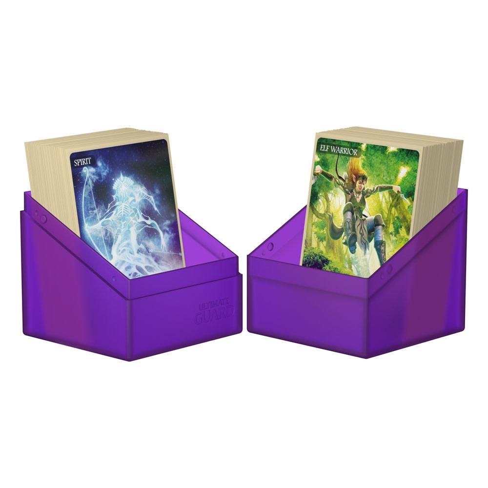 Ultimate Guard Boulder 100+ - Ametista, Portamazzi per 100 Carte Double-Sleeved