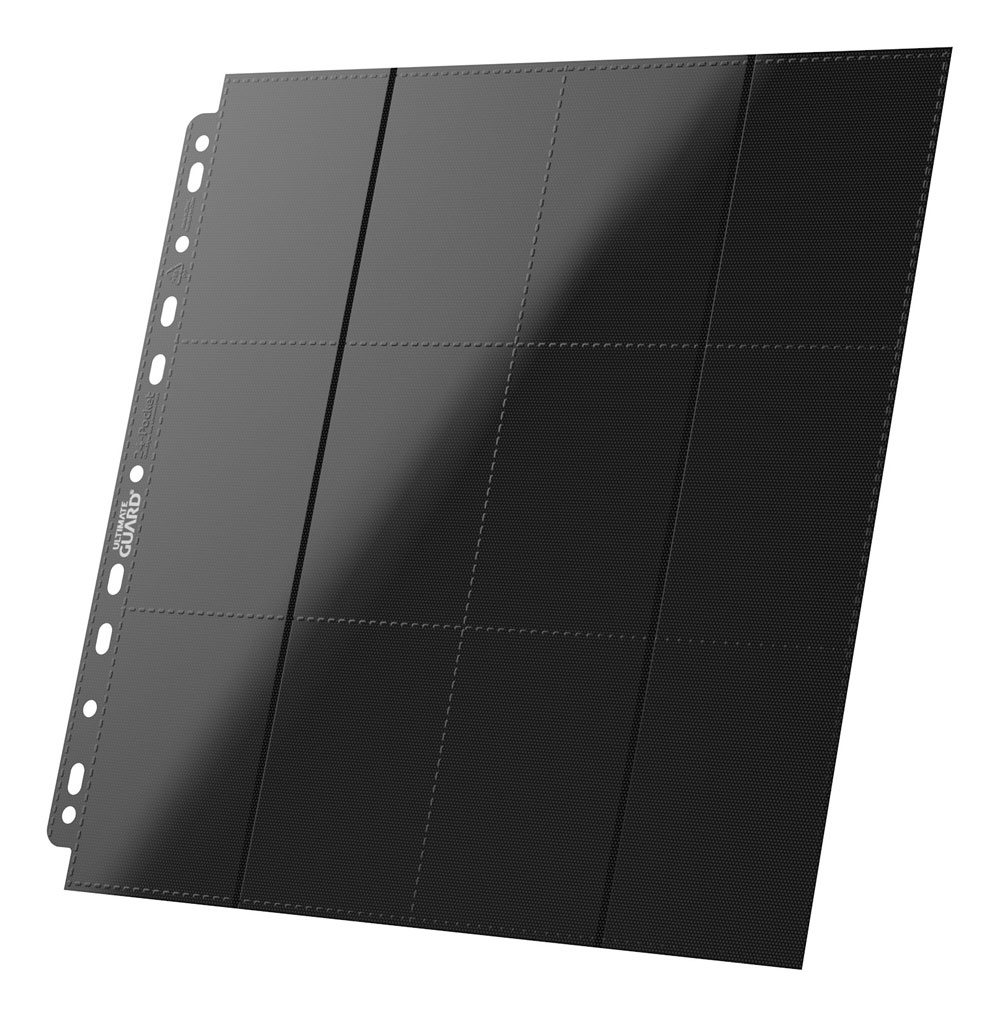 Ultimate Guard QuadRow Pagine 24 Tasche Side-Loading – Nero, 10 Fogli