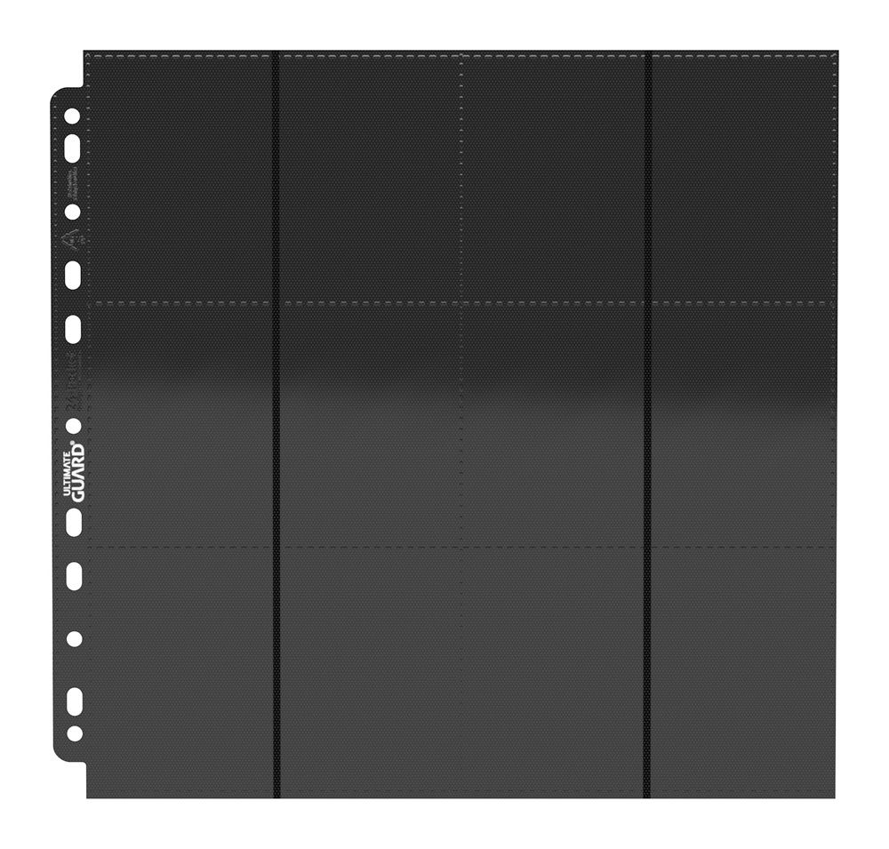 Ultimate Guard QuadRow Pagine 24 Tasche Side-Loading – Nero, 10 Fogli