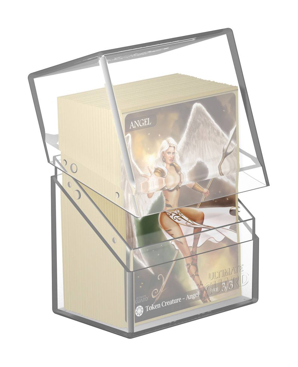Ultimate Guard Boulder 60+ Portacarte Trasparente - Custodia per 60 Carte Double-Sleeved