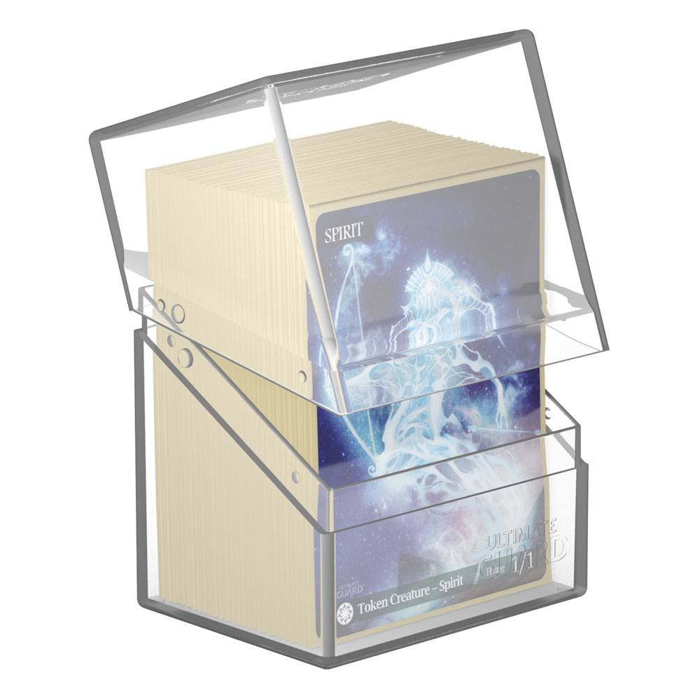 Ultimate Guard Boulder 80+ - Deck Box Trasparente per 80 Carte Double-Sleeved