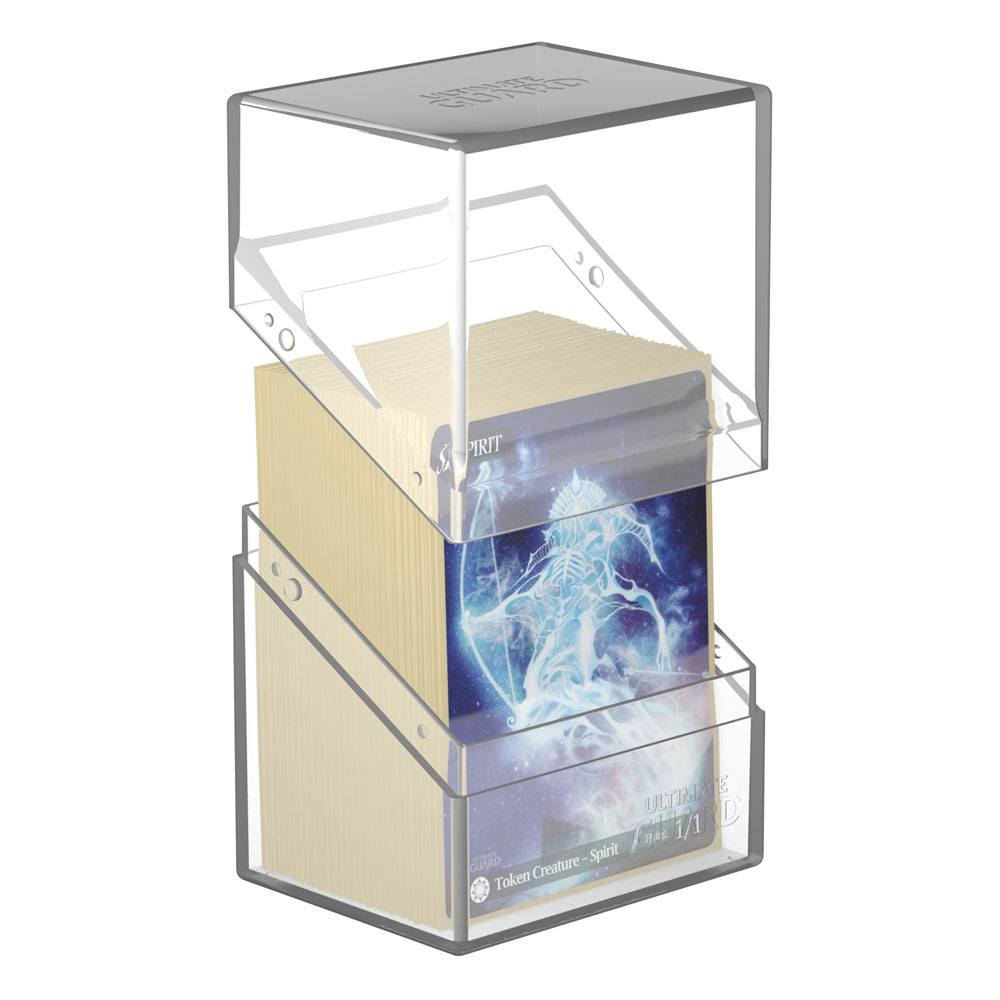 Ultimate Guard Boulder 80+ - Deck Box Trasparente per 80 Carte Double-Sleeved