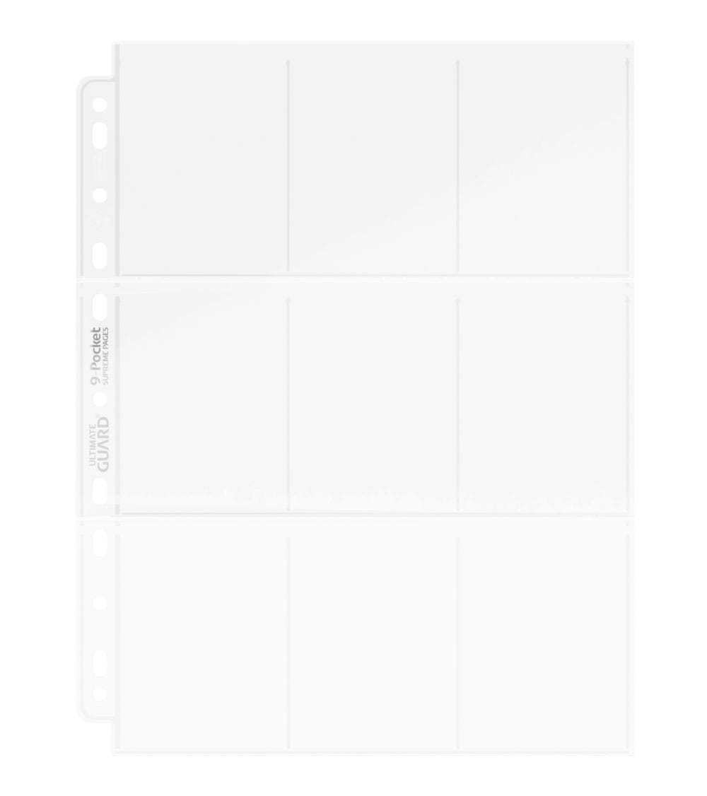 Ultimate Guard 9-Pocket Pages Top-Loading (100) - Trasparenti