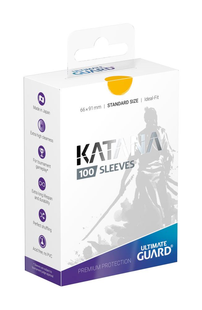 Ultimate Guard Katana Sleeves formato standard (100) - Gialle