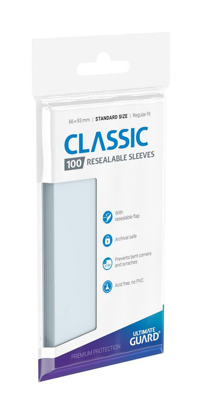 Ultimate Guard Classic Sleeves formato standard (100) - Richiudibili - Protezione per carte