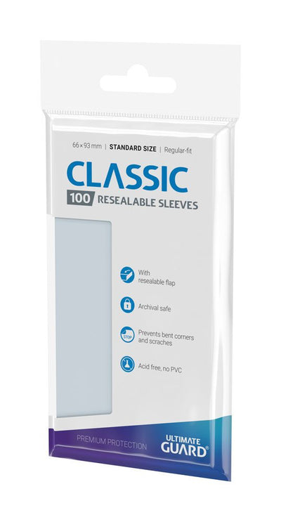 Ultimate Guard Classic Sleeves formato standard (100) - Richiudibili - Protezione per carte