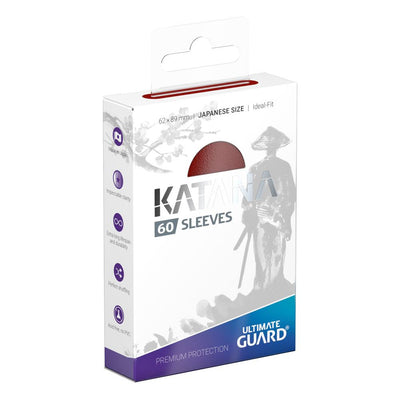 Ultimate Guard Katana Sleeves formato giapponese (60) - Rosse