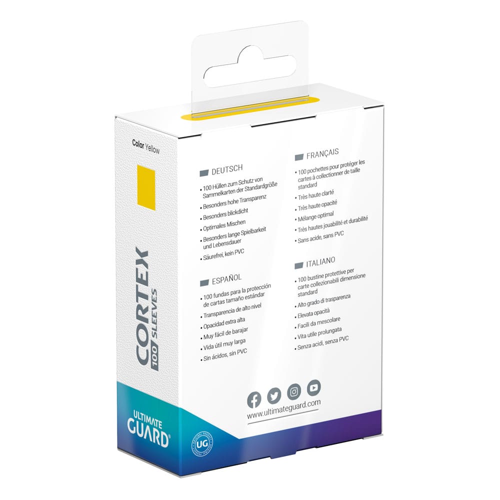 Ultimate Guard Cortex Sleeves formato standard (100) - Giallo