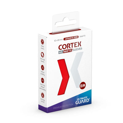 Ultimate Guard Cortex Sleeves Matte formato giapponese (60) - Rosse
