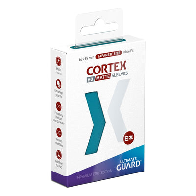 Ultimate Guard Cortex Sleeves – Custodie per carte formato giapponese, fronte opaco, 60 pezzi, colore Petrol