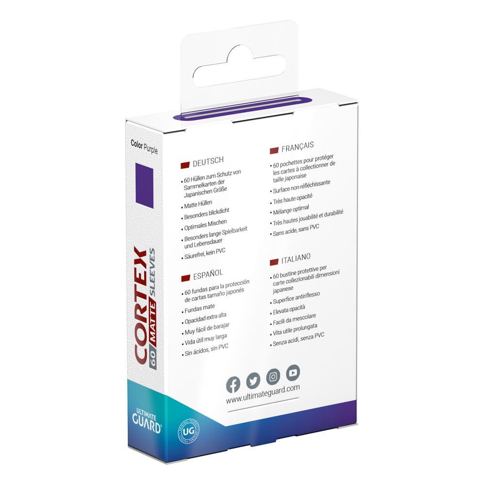 Ultimate Guard Cortex Sleeves Matte formato giapponese (60) - Viola