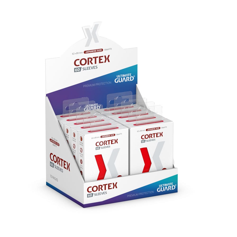 Ultimate Guard Cortex Bustine per Carte Formato Giapponese (60) - Rosse