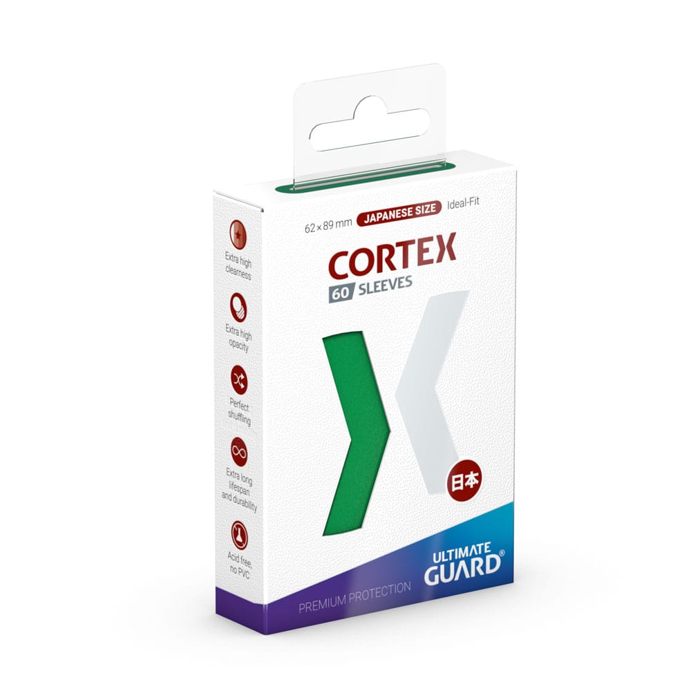 Ultimate Guard Cortex Sleeves formato giapponese (60) - Verde