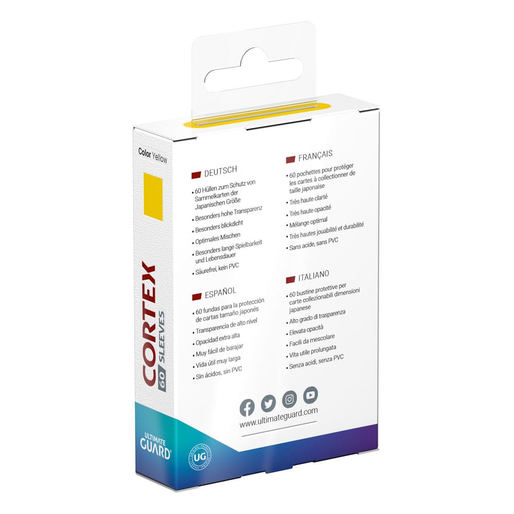 Ultimate Guard Cortex Sleeves formato giapponese (60) - Giallo