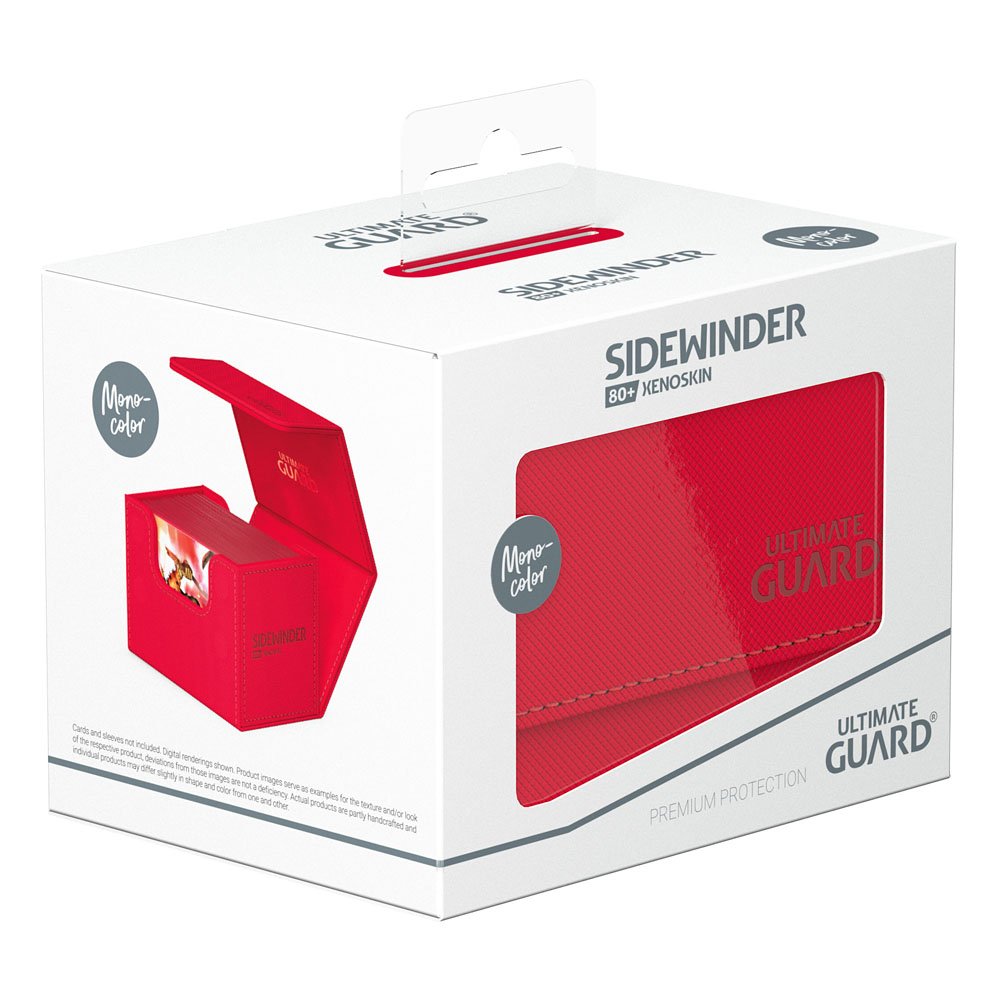 Ultimate Guard Sidewinder 80+ Xenoskin Deck Box - Rosso