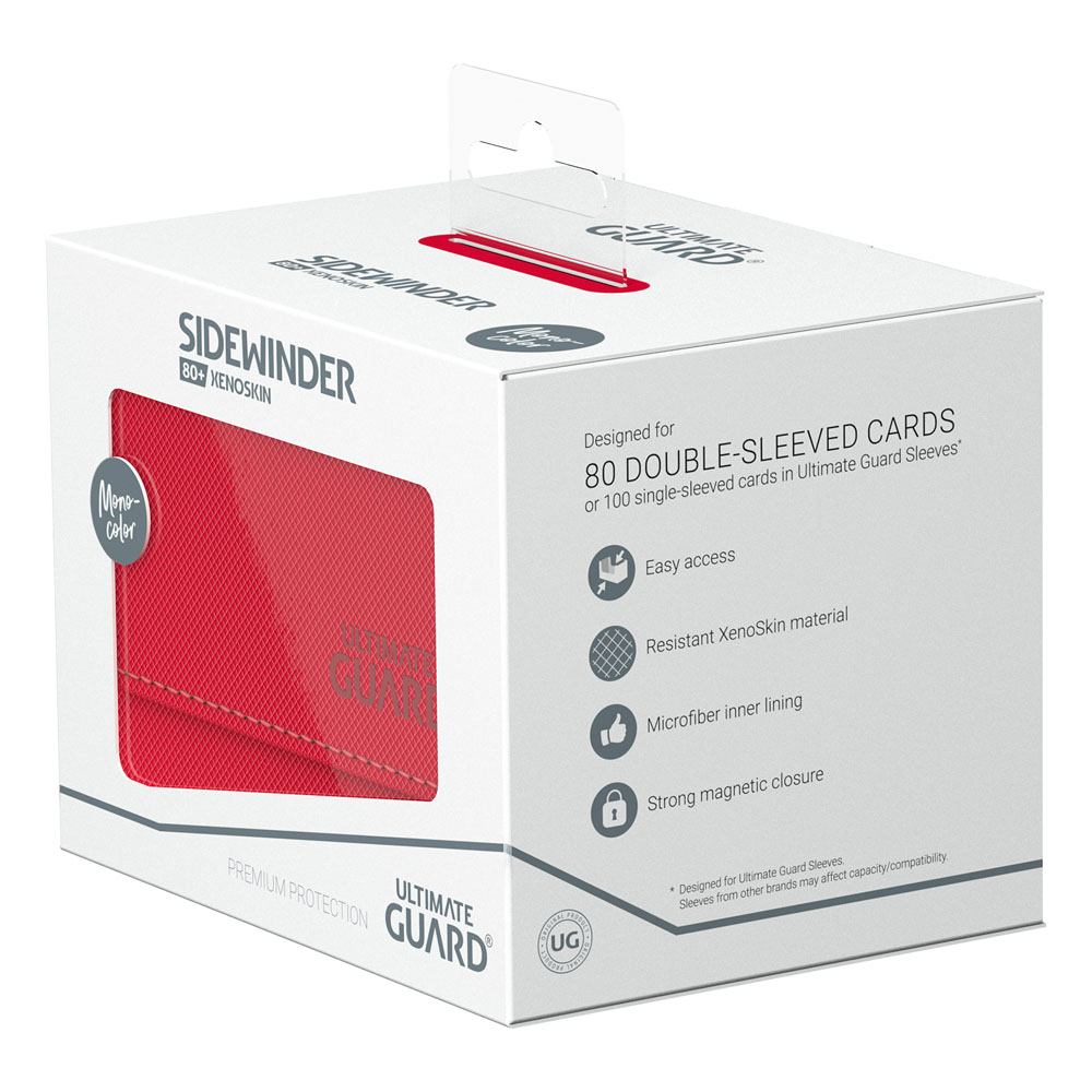 Ultimate Guard Sidewinder 80+ Xenoskin Deck Box - Rosso