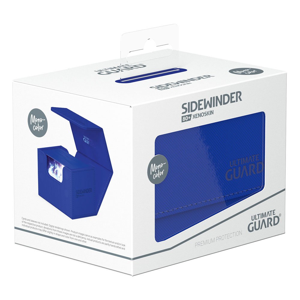 Ultimate Guard Sidewinder 80+ Xenoskin Deck Box Blu - Portamazzi per TCG