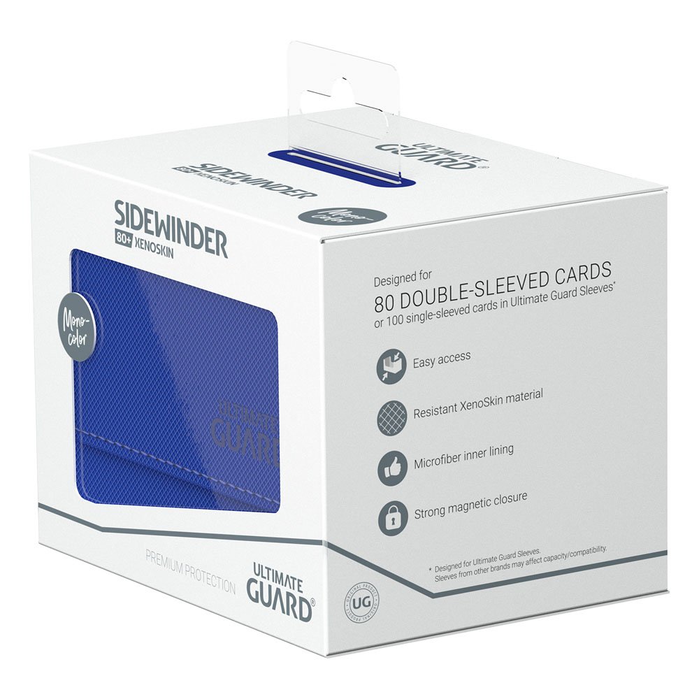Ultimate Guard Sidewinder 80+ Xenoskin Deck Box Blu - Portamazzi per TCG