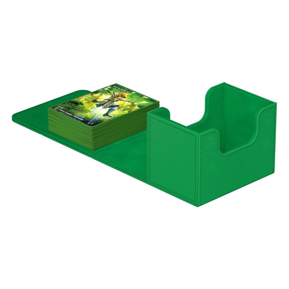 Ultimate Guard Sidewinder 80+ Xenoskin Deck Box Verde - Portacarte Magnetico per TCG
