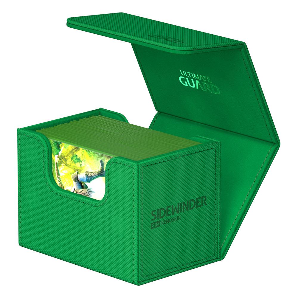 Ultimate Guard Sidewinder 80+ Xenoskin Deck Box Verde - Portacarte Magnetico per TCG